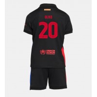 Fotbalové Dres Barcelona Dani Olmo #20 Dětské Venkovní 2024-25 Krátký Rukáv (+ trenýrky)